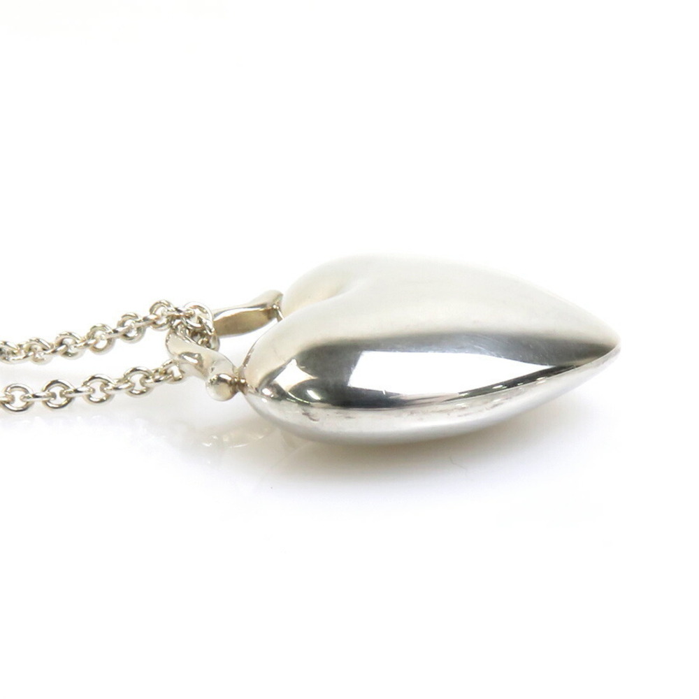 Tiffany Co Heart Lock Necklace Sterling Silver